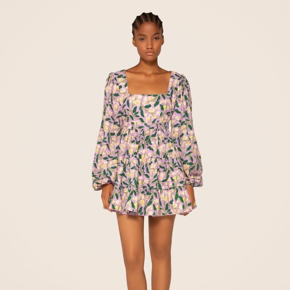 Avena Dos Gardenias Lila Dress- Agua by Agua Bendita